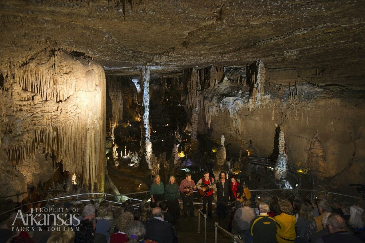 Get in the Christmas Spirit visiting Blanchard Springs Caverns Caroling