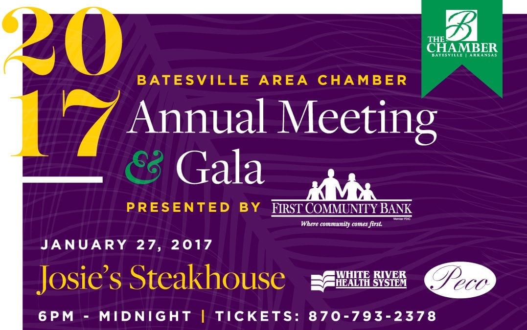 Batesville Area Chamber Annual Meeting Winter Gala Jan. 27th!