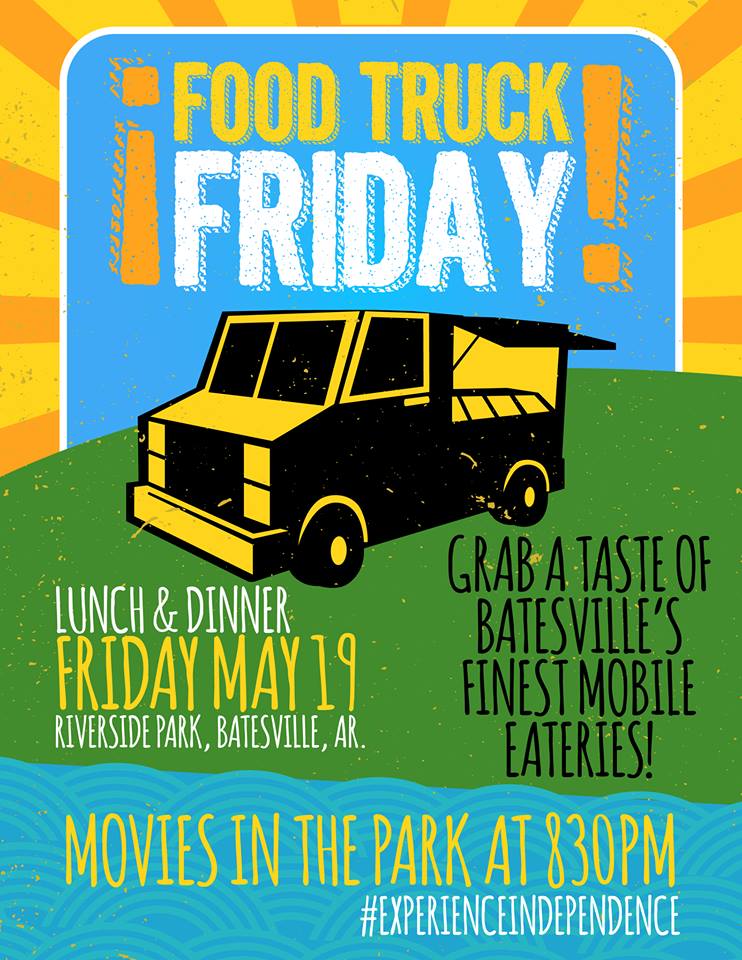 Food Truck Friday to be held Friday June 9th at Riverside Park Ozark