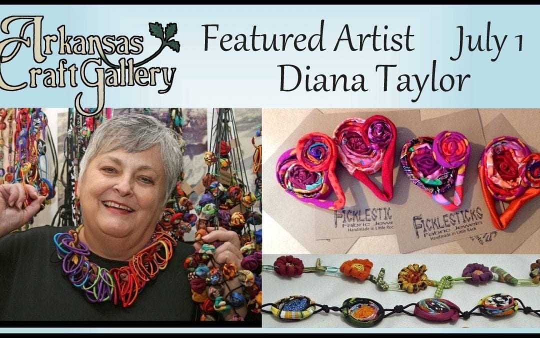 Arkansas Craft Gallery July Events – Diana Taylor, Loretta Babak, and Yun Kim