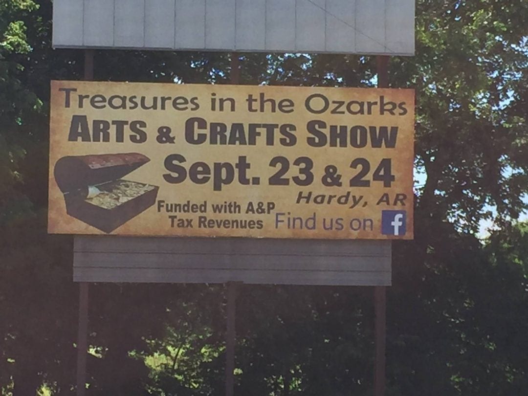 Treasures In The Ozarks Arts and Crafts Show Hardy, AR Sept. 2324th