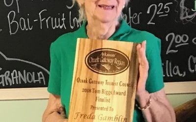 Ozark Gateway Region Leo Rainey Tourism Appreciation Banquet recently honored Freda Gamblin