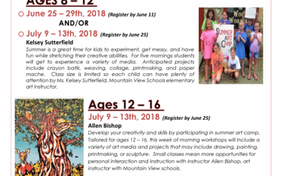 2018 ACS Arts & Crafts Summer Camps for Youth