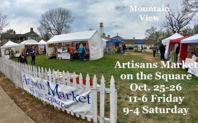 Artisans Market on the Square at Bean Fest in Mountain View will be Oct. 25 and 26.  Friday, hours are 11 to 6