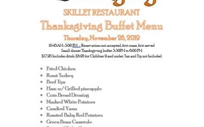 Enjoy a Relaxing Happy Thanksgiving at the Ozark Folk Center Skillet Restaurant