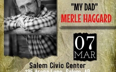 Marty Haggard will bring Country Music “Haggard Style” to the Salem Civic Center in Salem Arkansas on March 7th